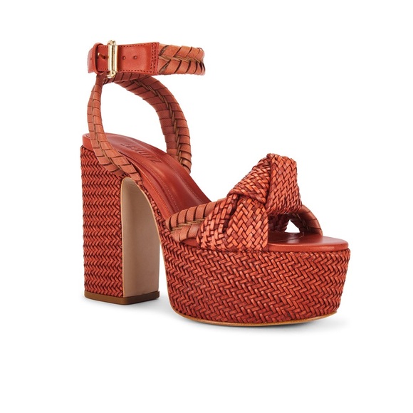 Looking for/ ISO SCHUTZ Khari Platform Sandal in sunset ochre - Picture 1 of 1